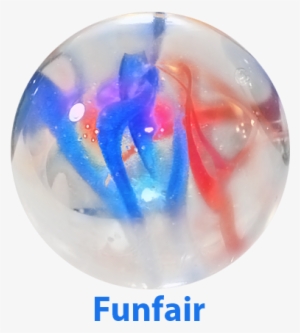 Giant Iridescent Glass "funfair" Marble - 10 Marbles #425559