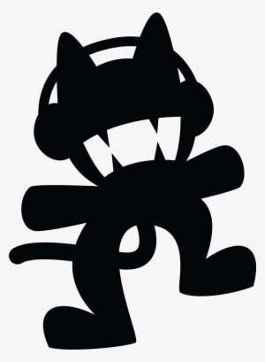 Svg Black And White Library Monstercat Logo Cat Large - Mcat Twitch #425606