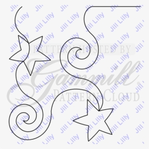 Stars N Swirls Key Border - Pattern Search #427157