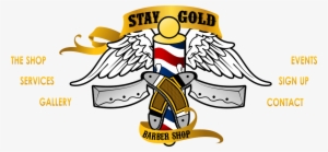 Stay Gold Barber Shop - Barber Logos #427158 Stay Gold Barber Shop - Barber Logos #427158