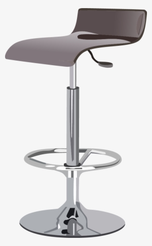 Black Chair - Bar Chair Top View Png #427533