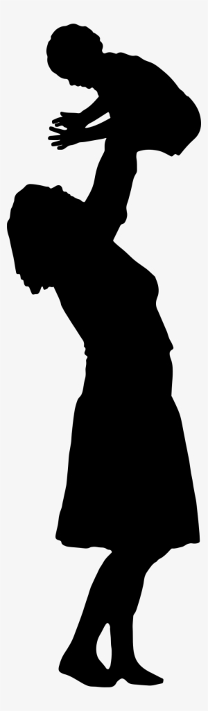 Of Mother And Child At Getdrawings Com - Mom And Baby Silhouette Png #427593