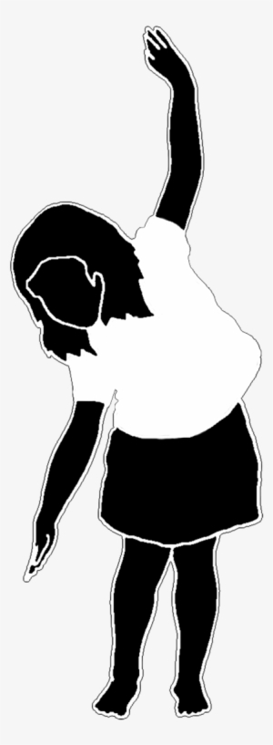 Little Girl Dancing White Shirt - Dance #427596