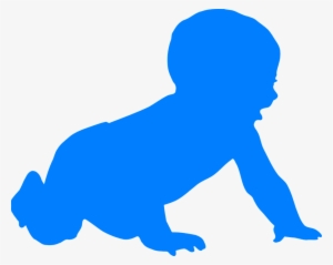 Baby Crawling Infant - Baby Silhouette Clip Art #428265