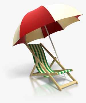Current Last Minute Deals North Myrtle Beach - Beach Umbrella And Chair Png #429088