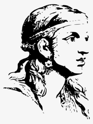 Face Silhouette Black And White Portrait - Clip Art #429282