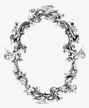 Vector Wreath Victorian - Victorian Border Frame Png - Free Transparent ...