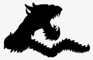 Chinese Dragon Clipart Silhouette - Chines Dragon Gif Png #429666