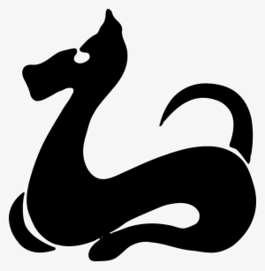 Dragon Silhouette Black - Chinese Zodiac Dog Icon #429688