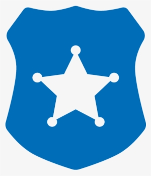 Icon Of A Police Badge - Western Bandana Border #429914