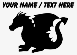 Favorite - Purple Baby Dragon Silhouette Shower Curtain #429980