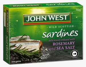 Sardines With Rosemary & Sea Salt 110g - John West Sardines In Tomato Sauce 110g #4200532