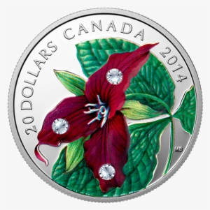 Fine Silver Coin - 2014 Fine Silver 20 Dollar Coin - Crystal Series: Red #4200664