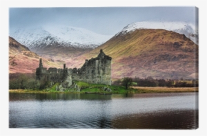 Cuadro En Lienzo Arruinado Viejo Castillo En El Fondo - Kilchurn Castle #4200778