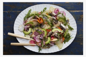 Shaved Vegetable And Arugula Salad With Kefir-chia - Vegetable #4201052