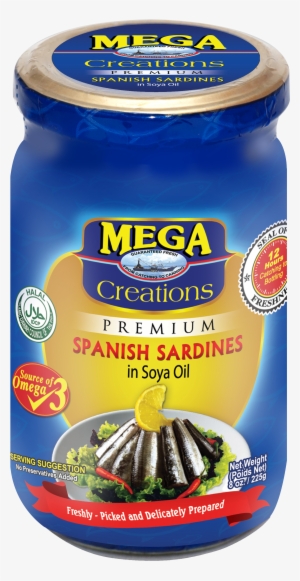 Mega Creations Spanish Sardines In Soya Oil - Mega Tuna #4201125