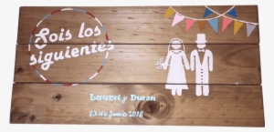 Cartel De Madera Vintage Boda - Box #4201345
