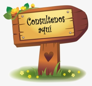 Cartel1 Texto - Sign Board Cartoon Png #4201365