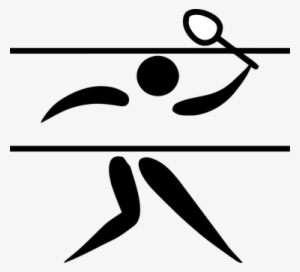 Badminton Sports Logo Pictogram Olympics S - Badminton Olympic Pictogram #4201922