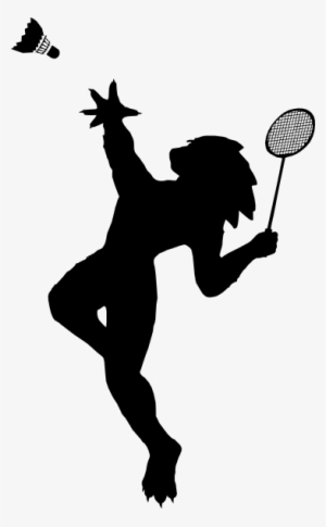 Badminton Silhouette Cliparts - Badminton #4201951