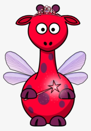 Giraffe As A Fairy - Clip Art #4202008