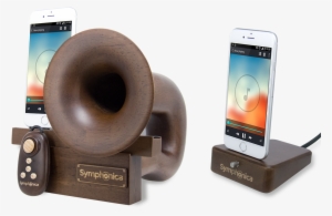 Dark Stain Speaker And Dock - Smartphone #4202009