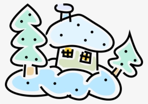 Vector Illustration Of Winter Scene With Freshly Fallen #4202044