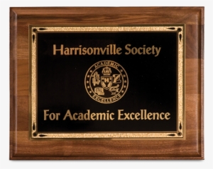 Walnut Plaques W/ Teardrop Plate #4202285