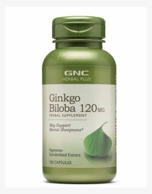 Herbal Plus® Ginkgo Biloba 100 Capsules - Ginkgo Biloba 120mg Herbal Supplement #4203260