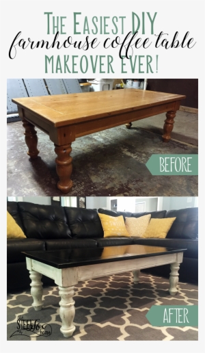 Easy And Inexpensive Farmhouse Style Coffee Table Makeover - Coffee Table #4203329