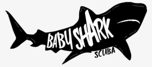 Baby Shark Scuba - Calligraphy #4204054