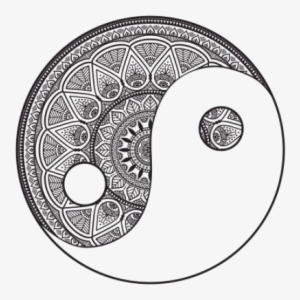 Mandala Download Png Image - Yin Yang Mandala Easy #4204127