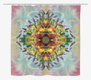 Bird Mandala Shower Curtain- Cool Animal Shower Curtains #4204229