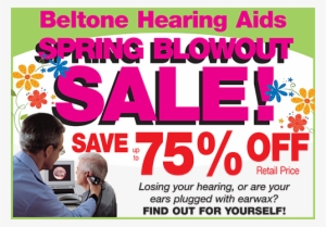 Spring Blowout Sale - Hearing Aid Sale #4204258