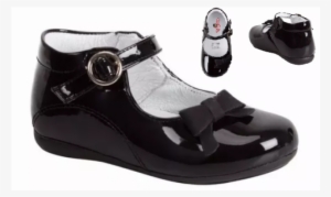 Zapato Escolar Para Niñas Color Negro - Zapatos Chabelo Niña #4204455
