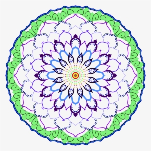 Green Flower Mandala - Flower #4204551
