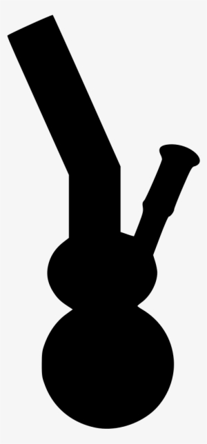 File - Bongsilhouette - Svg - Silhouette Of A Bong #4204867
