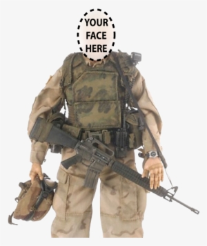 Military Female Custom Figure With Your Face On It - 12 Action Figures #4205015