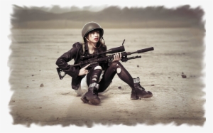 Transparent Female Military Soldiers #4205091