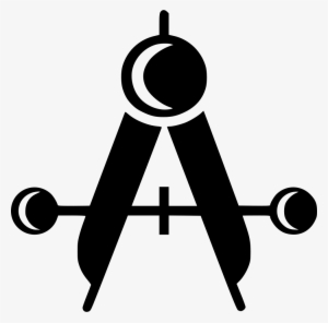 Compass Measure Drawing Geometry Equipment - Mechanical Drafting Icon #4205542