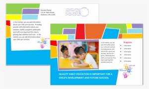 Child Care Postcard Template - Child Care #4206498