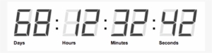Flexible Configuration - Digital Countdown Clock Png #4206499