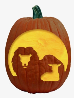 Lion And Lamb Pumpkin Carving Patterns 132619 - Pumpkin Carving Ideas Christian #4206826