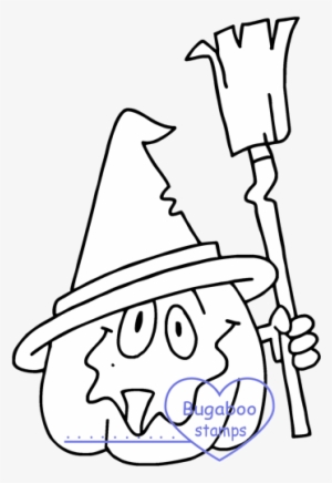 Digi Stamps,pumpkin Witch,bugaboo Stamps, - Cartoon #4206849