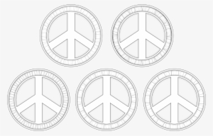 Peace Symbols Black White Line Art Christmas Xmas Peace #4206929