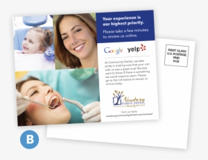 Choose Postcard Template A, B Or C - Postcard Asking For Reviews #4207040