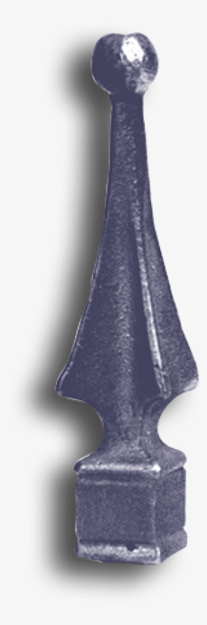 3/8" Fully Weldable Hot Stamped Steel Ball Point Finial - Paint Brush #4207294