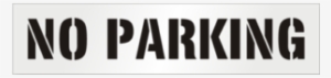 6″ No Parking Stencil #4208109