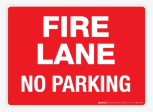 Fire Lane - No Parking - Wall Sign - Fire Alarm Sign #4208442
