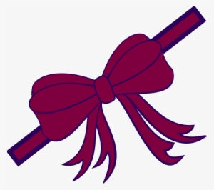 Free Download Red Christmas Ribbon Bow Magnets Clipart - Maroon Bow Clipart #4208891